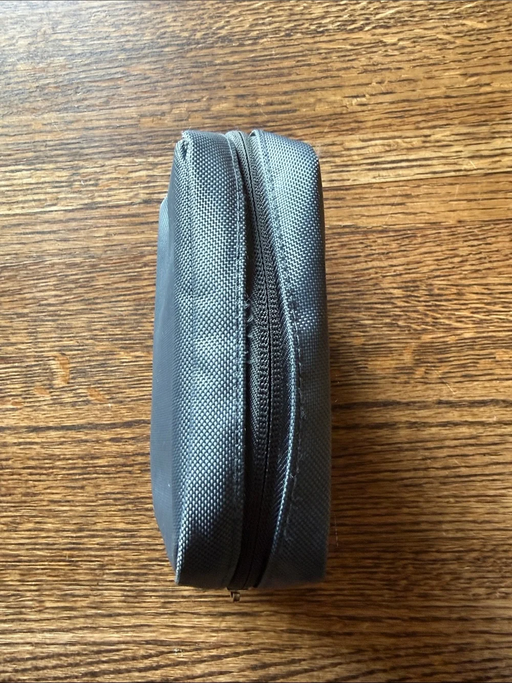 Small Tumi Gray Men's Toiletry Pouch with Silver Accent